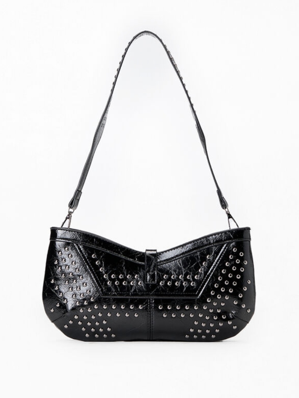 Zara Black Studded Women’s Shoulder Bag